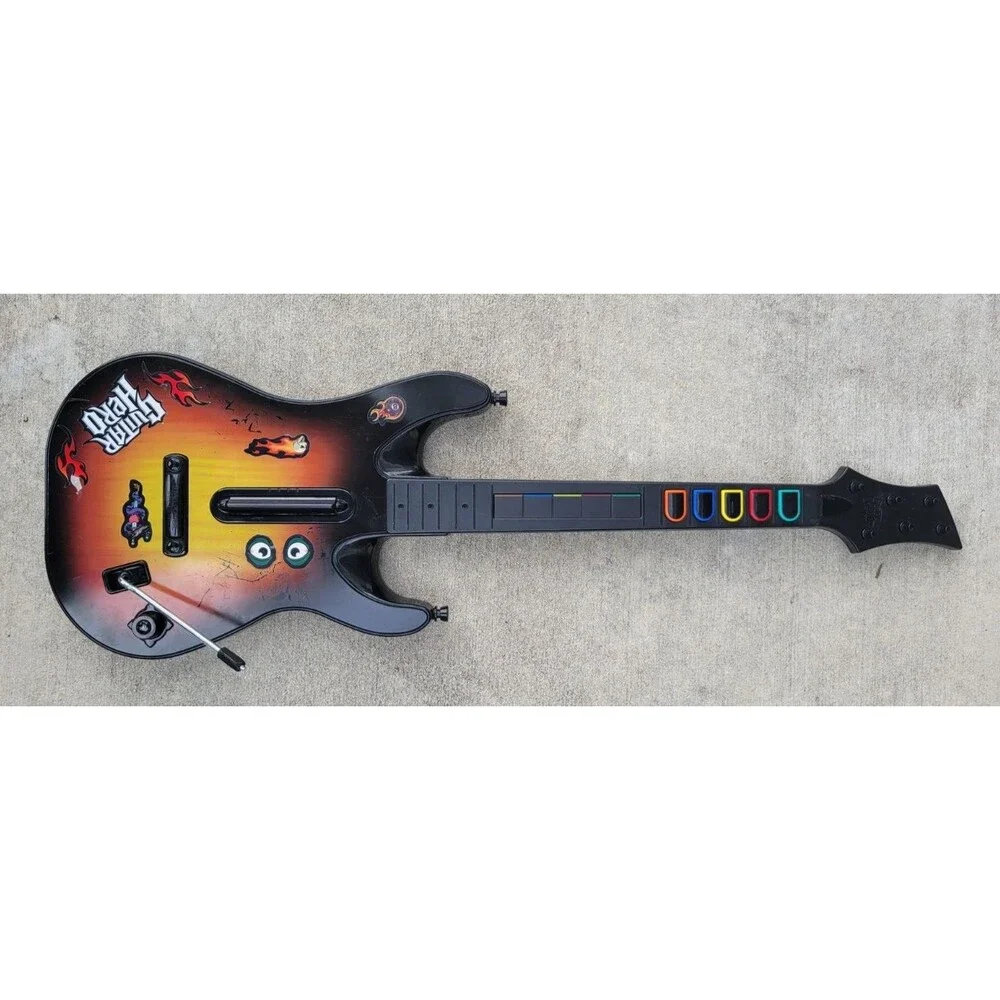 PS3 Guitar Hero Red Octane Wireless Sunburst Guitar (95451.805)- NO DONGLE/STRAP